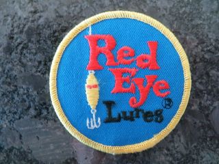 Vintage Fishing Patch - Red Eye Lures - 3 Inch
