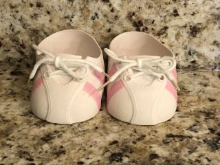 Cabbage Patch Kids Baby Doll Clothes Classic Cpk Shoes White Pink Coleco