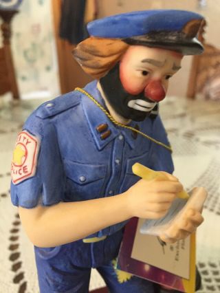 Emmett Kelly Jr Policeman Clown Figurine Flambro Professional Series No.  9607 5