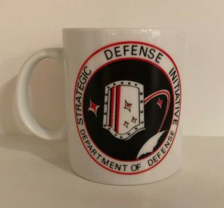 Vintage Strategic Defense Initiative Sdi Aka “star Wars” Logo Coffee Tea Mug