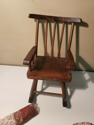 Vintage Wooden Doll Chair Furniture Doll Clothing Accessories