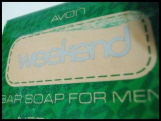 Vintage Avon Bar Soap W Wrap Weekend 80s Decorative Display Collectable