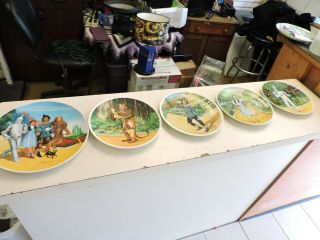 Knowles Wizard Of Oz Collector Plates Set Of 4 Plus Bonus Plate Great