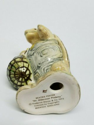 Beatrix Potter ' s MR ALDERMAN PTOLEMY Figurine Royal Albert England 4