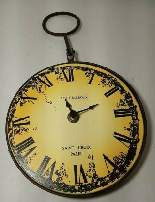 Rivait And Giroux - Saint Croix Paris Decorative Hanging Clock (decor Only)