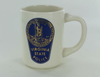 Virginia State Police Mug - Virginia Sic Semper Tyrannis - Vintage