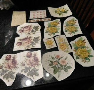 Antique Looking Floral Ceramic Decals Decals For Firing On Project