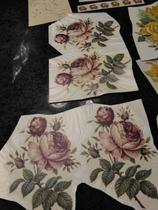 Antique Looking Floral Ceramic Decals Decals for firing on Project 2