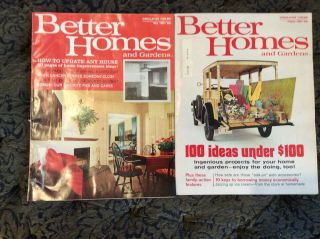 Better Homes & Gardens Magazines - 2 Issues - May & August 1969