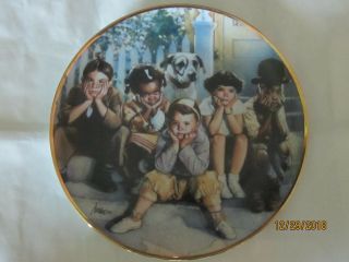 " The Little Rascals " Limited Edition Fine Porcelain Plate By Drew Struzan