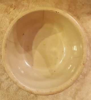 Vintage Antique Bowl 7 cup 7c Mixing Serving Spongeware Stoneware Unmarked 3