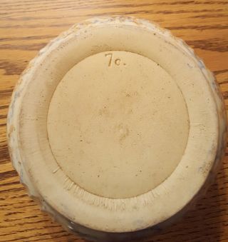 Vintage Antique Bowl 7 cup 7c Mixing Serving Spongeware Stoneware Unmarked 4