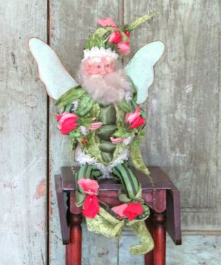 Mark Roberts Limited Edition Sweet Pea Fairy Elf W Gold Sticker Tag