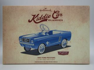 Hallmark Kiddie Car Classics " 1965 Mustang " Limited Edition Figurine Mib (3)