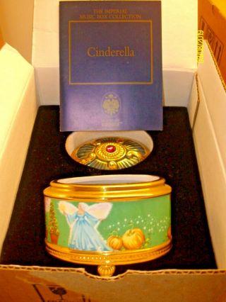 House Of Faberge Franklin - - Cinderella - - Porcelain Music Box