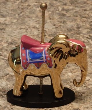 " Rare " House Of Faberge - Golden Carousel Elephant Figurine - 1991