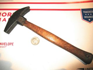 Antique Unknown Maker Farriers Hammer W/hand Made Handle Fair Antique Cond.