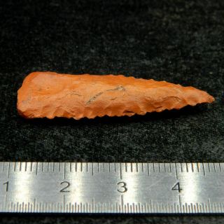 Ancient Neolithic Jasper Arrowhead - 38.  4 Mm Long - Sahara