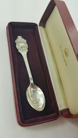 Vintage Rolex Watch Bucherer Lucerne Lion B 100 12 Silver Spoon Box A - 1