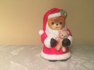 Lucy And Me Christmas Santa And Teddy Bear 1987
