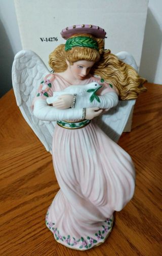 Home Interiors - Porcelain Angel Of Peace Figurine,  Org Pkg. ,