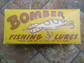 Vintage " Bomber " Fishing Lure,  Box (empty Box)