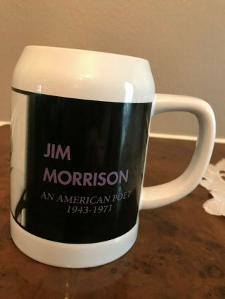 1997 DOORS MUSIC CO.  JIM MORRISON AN AMERICN POET COFFEE / BEER STEIN 3