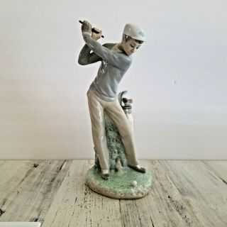 Lladro Daisa Porcelain Man Golfer Figurine 11 " Lladro 4824