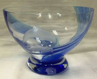 Lenox Crystal Dolphin Bowl Gorgeous
