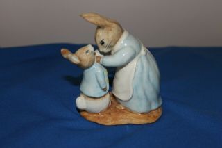 Beswick Beatrix Potter Figurine Of Mrs.  Rabbit And Peter