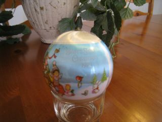 Hallmark White Satin Ornament Baby 1st Christmas 1979