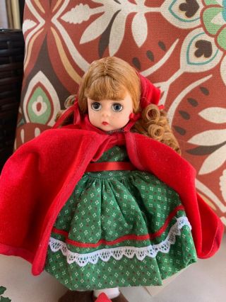 Madame Alexander Classic Doll " Red Riding Hood " 8 " (1991) Vintage