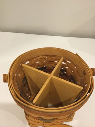 Longaberger 1996 Basket With Wooden Lid 5