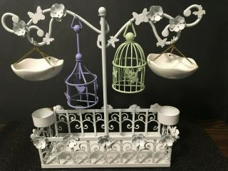 Yankee Candle Hanging Double Tart Wax Burner Warmer Spring Bird Cages Lower $$