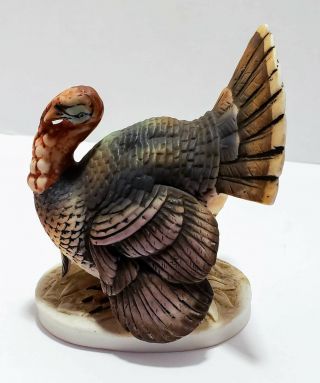 Vintage Lefton China Hand Painted KW2255 Turkey Figurine 3