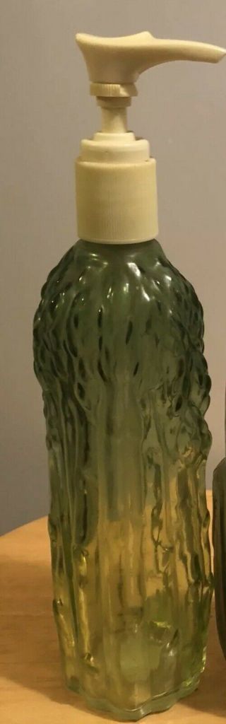 Vintage Glass Avon Hand Lotion Asparagus Bottle