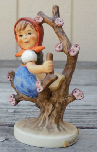 Vintage Goebel Hummel " Apple Tree Girl " 141/3/0 Figurine,  Signed,  4 1/2 "
