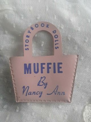Nancy Ann Storybook Muffie Doll Pink Purse 1950’s