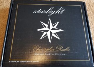 Christopher Radko Starlight Collectors Box Set 1997 Christmas Ornament & Pins
