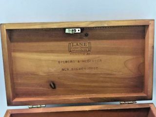 Vintage Small Lane Cedar Wood Chest Jewelry Trinket Box 4