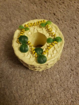 Longaberger Faux Lemon Cake For J.  W.  Miniature Cake Basket