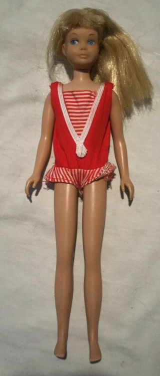 Vintage Skipper Doll Blonde Hair Straight Leg