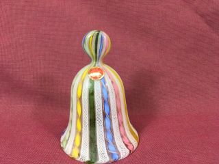 Murano Ribbon Bell With Closed Handle
