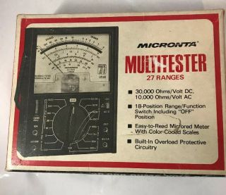 Micronta 27 - Range 30,  000 Ohms/volt Dc Multitester No.  22 - 203a