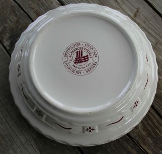 Longaberger Grandma Bonnie 10 1/4 " Woven Traditions Paprika Pottery Pie Plate