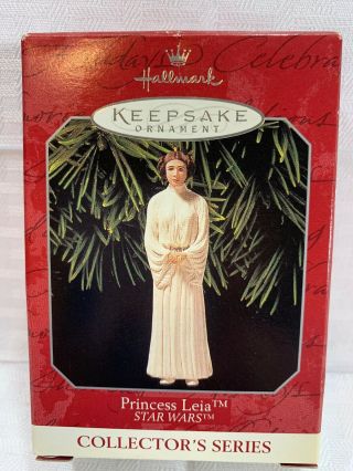 1998 Hallmark Keepsake Ornament Star Wars Princess Leia Collector 