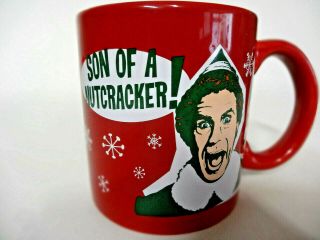 Son Of A Nutcracker Red Coffee Mug Elf Buddy Will Ferrell Christmas Movie Xmas