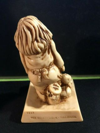 Russ Berrie & Co SILLISCULPT Figurine 9223 INSANITY is INHERITED Resin 1976 USA 3