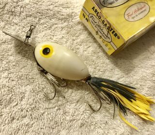 Fishing Lure Fred Arbogast 5/8oz Arbo Gaster White No Stencil Tackle Crank Bait 3