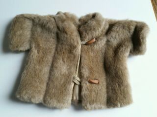 Antique Victorian Fur Doll Coat Large Doll Or Teddy Bear Coat